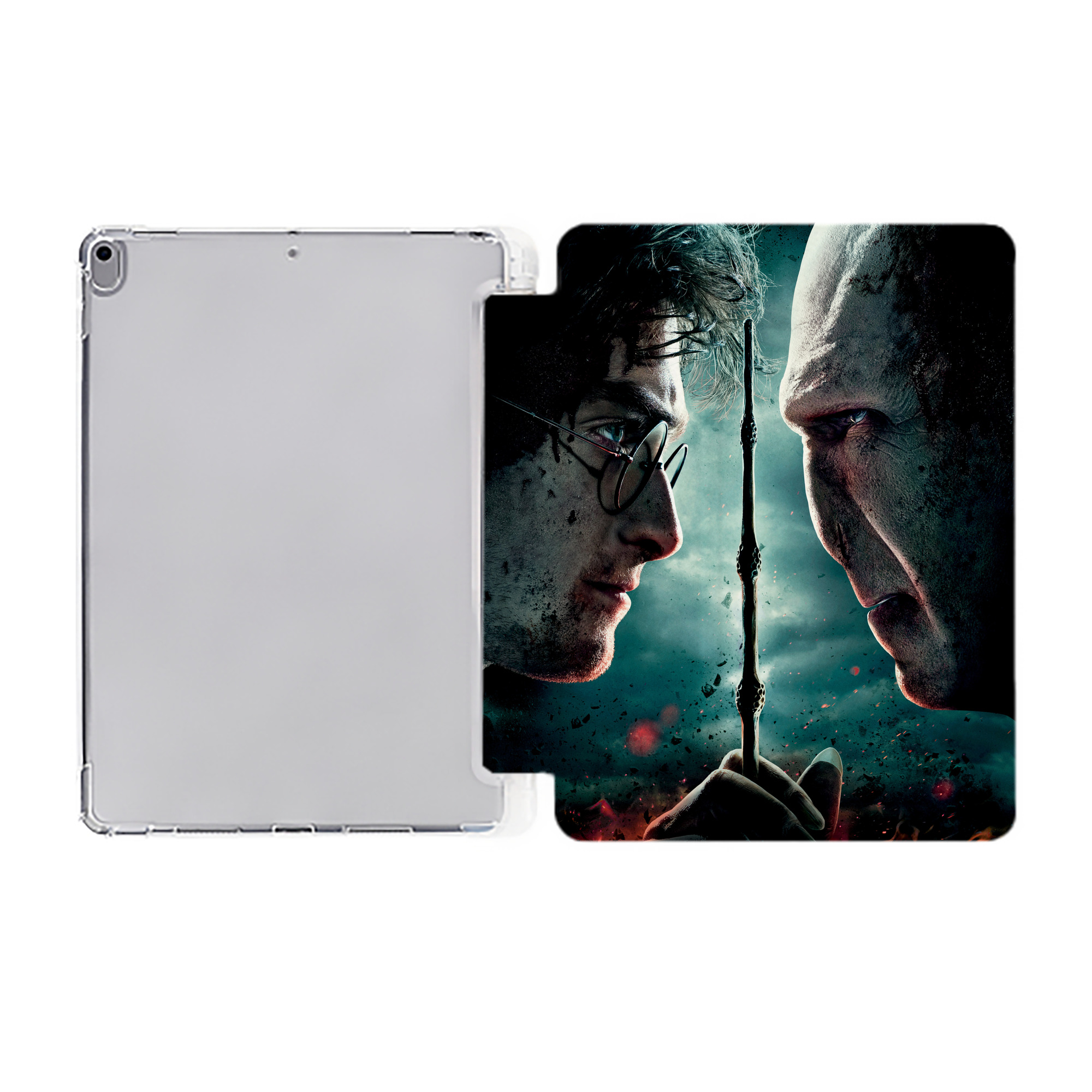 （画像用） Harry Potter ハリー・ポッターシリーズ IPad ケース ペン収納付き 三つ折りスタンド PUレザー×シリコン 対応機種9.5/10.5/10.9インチ